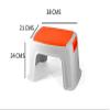 GRAZIA Bathroom Plastic Stool with Comfortable Seating Stool for Kitchen, Office, and Home Use-Non-Slip Feet  Modern and Stylish - Made in India view 2