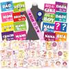 Wobbox Baby Shower Decoration Items| Baby Shower Ceremony Photo Booth Props for Photoshoot, Daddy to Be Badge & Mom to Be Sash with Milestone Card, Godh Bharai Ceremony Decoration Kit-(FP807) view 1
