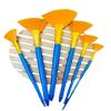 Paaroots 6pcs Premium Artistic Range of Fan Paint Synthetic Gold Brush Set Long Handle (Size: 2, 4, 6, 8, 10, 12) (Pack of 6) view 1