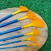 Paaroots 6pcs Premium Artistic Range of Fan Paint Synthetic Gold Brush Set Long Handle (Size: 2, 4, 6, 8, 10, 12) (Pack of 6) view 3