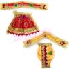Suparia's God Dress Set for Laxmi Ganesh Ji, Radha Krishna Standing Idol (Yugal Jodi Poshak - S02) (Size: 3 inch) view 1
