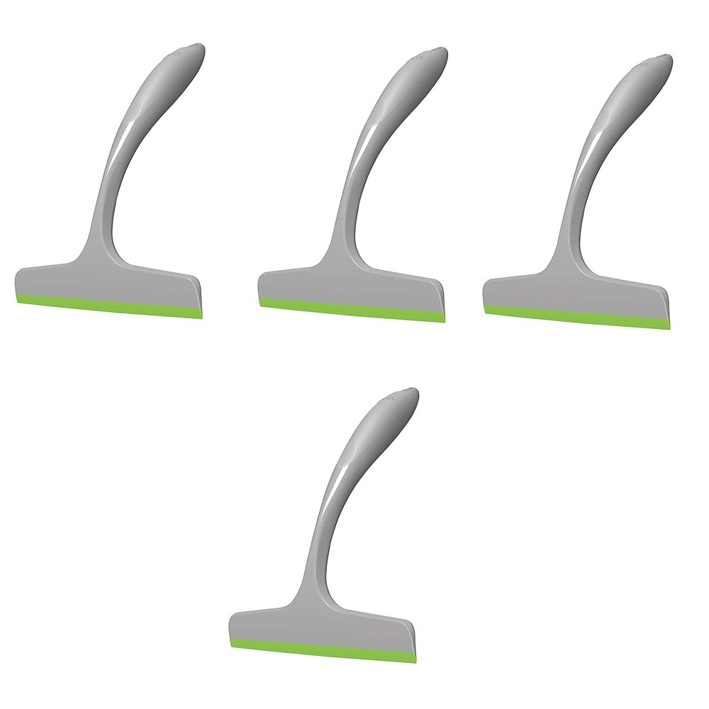Isun Home Products Kitchen Wiper (White & Green) Pack Of 4