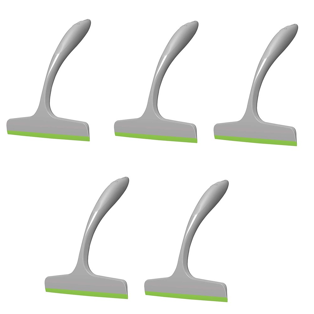 Isun Home Products Kitchen Wiper (White & Green) Pack Of 5