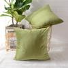 Khooti Velvet Cushion Cover, 12x12 Inch | Olive | Pack of 2 | Solid Plain Soft & Smooth, Decorative Cushion Covers for Living Room, Bedroom, Couches, Chairs, Sofas, Beds & Home Decor view 1