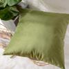Khooti Velvet Cushion Cover, 12x12 Inch | Olive | Pack of 2 | Solid Plain Soft & Smooth, Decorative Cushion Covers for Living Room, Bedroom, Couches, Chairs, Sofas, Beds & Home Decor view 2