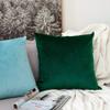 Khooti Velvet Cushion Cover, 12x12 Inch | Army Green | Pack of 2 | Solid Plain Soft & Smooth, Decorative Cushion Covers for Living Room, Bedroom, Couches, Chairs, Sofas, Beds & Home Decor view 3
