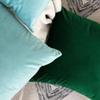 Khooti Velvet Cushion Cover, 12x12 Inch | Army Green | Pack of 2 | Solid Plain Soft & Smooth, Decorative Cushion Covers for Living Room, Bedroom, Couches, Chairs, Sofas, Beds & Home Decor view 4