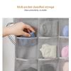ZURATO Oxford Fabric Double Sided 30 Pockets Clear Hanging Bag, Socks Organizer Hanging, Wardrobe Panties Socks Classification Wardrobe Jewelry Organisers, Over-The-Door Socks Organizer- Grey view 4