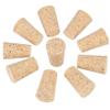Windup Tapered Cork Stopper for Glass Wine Bottle - Length 27mm x Top 22mm x Bottom 17mm - Pack of 10 Pcs - Made in India view 1