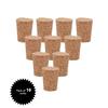 Windup Tapered Cork Stopper for Glass Wine Bottle - Length 27mm x Top 22mm x Bottom 17mm - Pack of 10 Pcs - Made in India view 2