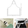 ONICORN 1 PCS Waterproof & Adjustable Durable Stripe Chef Bib Apron with Convenient Pocket and 2 Side Coral Velvet Towels Stitched, for Home Kitchen, Grill, Cooking, Restaurant. (Green) view 3