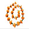 AFARZA; CHOICE GOOD FEEL GOOD Door Hanging Artificial Flower Toran Garland Ladi for Home Decoration (Mogra Mango) - Pack of 4 Strings view 3