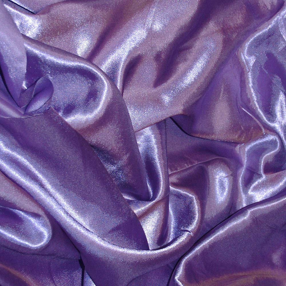 Bini Fabrics Lavender Silky Satin Dress Fabric Plain Satin Material 44/45" Width, Slik & Shiny Fabrics (2 Meter)