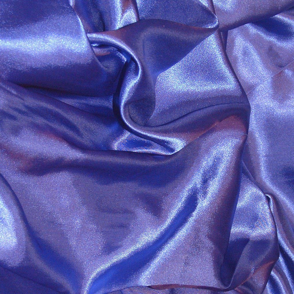 Bini Fabrics Hyacinth Silky Satin Dress Fabric Plain Satin Material 44/45" Width, Slik & Shiny Fabrics (2 Meter)