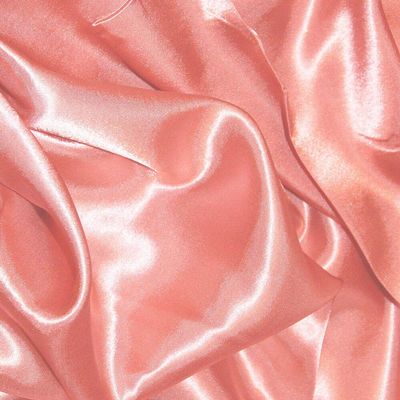 Bini Fabrics Peach Silky Satin Dress Fabric Plain Satin Material 44/45" Width, Slik & Shiny Fabrics (2 Meter)