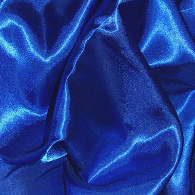 Bini Fabrics Royal Bule Silky Satin Dress Fabric Plain Satin Material 44/45" Width, Slik & Shiny Fabrics (2 Meter)