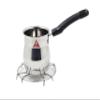 JEE ALTO Stainless Steel Tea Coffee Warmer Pot with Handle and Stainless Steel Gas/Stove Stand_470ML view 3