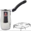 JEE ALTO Stainless Steel Tea Coffee Warmer Pot with Handle and Stainless Steel Gas/Stove Stand_470ML view 4