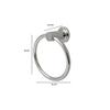 Anatomix Diplomat Round Hand Towel Ring/Holder for Bathroom/Towel Hanger for Washbasin | Napkin Holder Stand for Kitchen - (Pack of 1) Brass view 3
