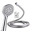 ZAP Delta Multi Flow function Hand shower with With SS-304 Grade 1.5 Meter Flexible Hose Pipe and Wall Hook (Chrome). Set(1) view 1