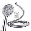ZAP Delta Multi Flow function Hand shower with With SS-304 Grade 1.5 Meter Flexible Hose Pipe and Wall Hook (Chrome). Set(1) view 2