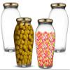 Ash & Roh Big pot glass jar Kitchen Storage Glass Jars & Containers With Airtight Metal Lid - (1000 ML /1 LTR /1 KG) - SET OF (4) view 1