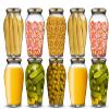Ash & Roh Big pot glass jar Kitchen Storage Glass Jars & Containers With Airtight Metal Lid - (1000 ML /1 LTR /1 KG) - SET OF (4) view 2