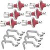 Madhuli Stainless Steel Curtain Finial with Brackets - Pack of 6 view 1