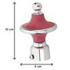 Madhuli Stainless Steel Curtain Finial with Brackets - Pack of 6 view 2