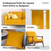 Encasa XO Mercerised Cotton Canvas Fabric, 100x150 cm Wide | Sold by The Metre, Cut to Length | Fabric for Cushions, Sofa Covers, Light Upholstery, Embroidery, Dress Material, Mango view 4