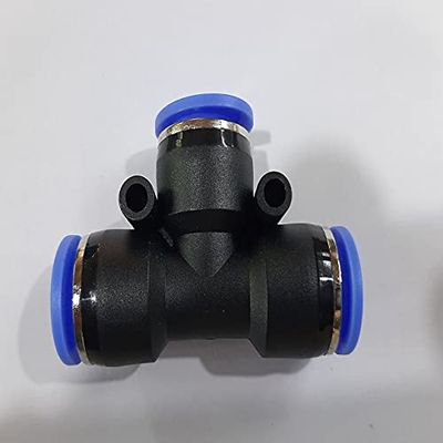Mercury Pneumatic Push Type Equal Tee Size: 08 MM OD (Pack of 10)