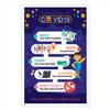 DG KRAFT Covid-19 Safety Sign Sticker - 100% Waterproof (COVD-VS-30) (16"x24" (400mm X 600mm) - 1 Sticker) view 1