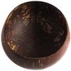 Thenga Jumbo Coconut Shell Bowl 900 ML | Eco-Friendly Handmade Dish with Coconut Wood Spoon for Smoothie, Salad, Breakfast & More | Natural Artisan Tableware  1 Bowl + 1 Spoon view 1