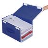 HomeStrap Stackable Non Woven Shirt Organizer with Cover Lid (Navy Blue) view 1