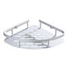 FEELING MALL Wall Mounted Shelf Stainless Steel Corner Rack Cosmetic Holder Single Bathroom Shelves Storage Tri-Angle Basket Bathroom Tool view 2