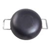 KITCHEN SHOPEE Iron deep Kadai Frying Pan for Cooking Iron Kadhai Heavy Base with Handle Induction Base Black Color 9 Inch 23 cm 2.25 liters view 3