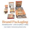 Royal Kraft Floral Brass Wooden Printing Stamps (Set of 5) - DIY Fabric, Clay, Pottery Blocks BHtag0005 view 2