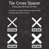 ARBO Tile Spacer/Tile Levelling System Plastic Use for Wall & Floor Tiles | 2mm | 3mm | 4mm | 5mm | Pack of (200, 2 mm) view 3
