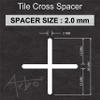 ARBO Tile Spacer/Tile Levelling System Plastic Use for Wall & Floor Tiles | 2mm | 3mm | 4mm | 5mm | Pack of (200, 2 mm) view 4
