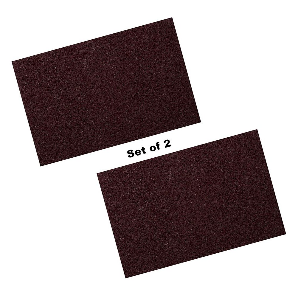 Viihaa PVC Cushion Dirt Rub Off Mesh Entrance Doormat | Foot Mat with Anti-Slip Rubber Backing | Door Mat for Home, Bedroom, Bathroom, Offices, Restaurants, Hospitals & Shops(Set of 2) (Maroon, 16x24)