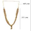 Ethnic Karigari Artificial Chandan Garland Haar Mala for Idol-Mala for God Photo Frame| Chandan Scented Wooden Chaal | Temple Dcor | Pooja Singaar Articles Ornament for Decoration view 2