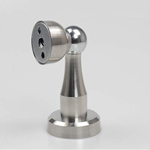 Nixnine Stainless Steel Magnetic Door Stopper Door Catcher, Door Magnet Holder for Home, Office, Door Magnet, Silver Pack of 3
