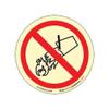 buysafetyposters.com - Do Not Extinguish With Water - Premium Quality Glow In Dark Eco Vinyl Sticker - 300 mm DIA view 1