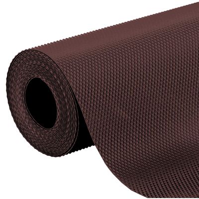 MORE BUY Multipurpose Diamond Textured Super Strong Anti-Slip Mat Liner for Fridge/Kitchen/Drawer/Table/Refrigerator/Bathroom/Book Shelf (Size: 45X300cm, 3 Meter Roll) (Brown)