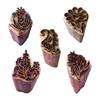 Royal Kraft Floral Brass Wooden Printing Stamps (Set of 5) - DIY Fabric, Clay, Pottery Blocks BHtag0006 view 1