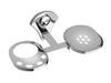 RAB Soap Dish with Tumbler Holder Multi Purpose Stainless Steel (Royal Edition Size:- 5.6" x 3.6" x 5.6" view 1