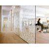 CVANU Privacy Window Film White Wood Grain Texture Frosting Film Window Sticker Frosted Vinyl Sheets for Front Door/Bathroom/Sidelight/Small Windows, 24''x48'' view 2