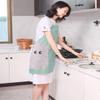 pepplo 1 PCS Cooking Apron Chef Apron,Waterproof and Oil-Proof Cooking Kitchen Apron with Pockets, Suitable for Men and Women, Coral Velvet Towel Stitched (Green) view 1