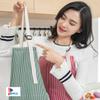 pepplo 1 PCS Cooking Apron Chef Apron,Waterproof and Oil-Proof Cooking Kitchen Apron with Pockets, Suitable for Men and Women, Coral Velvet Towel Stitched (Green) view 2