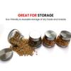 Brezzycloud Oval Shape 300ml Spice Glass Jars with Rustproof Steel Airtight Lid, Suitable to use in your Home Office, kitchen storage/Glass jars for kitchen, Glass jar for Gift (300ml) (Set Of 2) view 4
